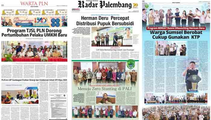 Koran Radar Palembang Edisi Jum’at, 15 September 2023