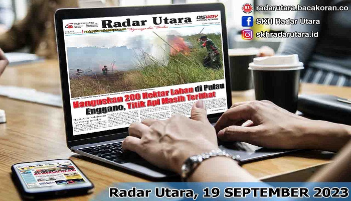 Koran Radar Utara Edisi Selasa 19  September 2023