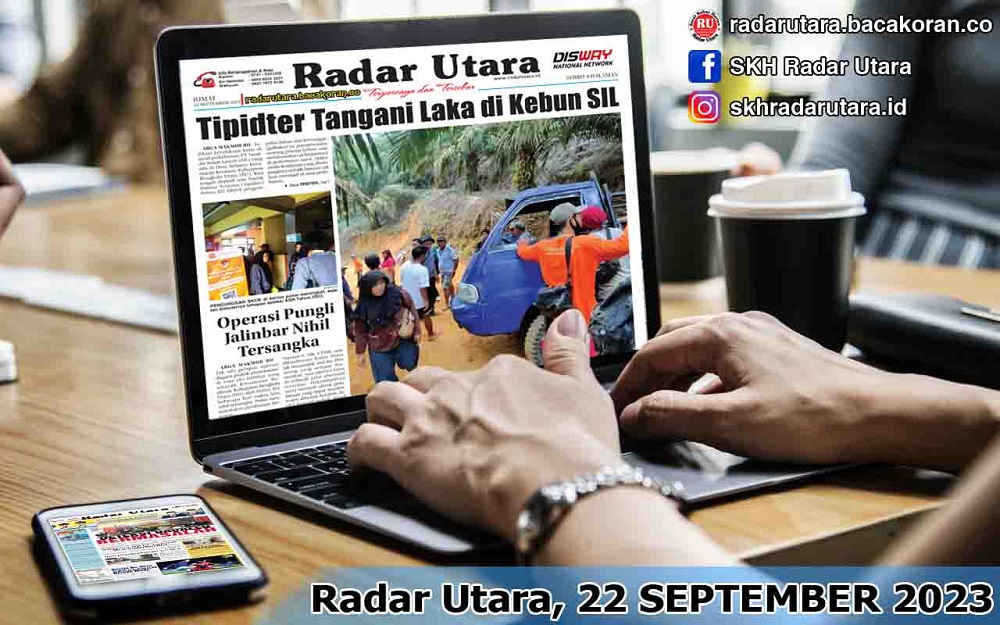 Koran Radar Utara Edisi Jumat 22 September 2023