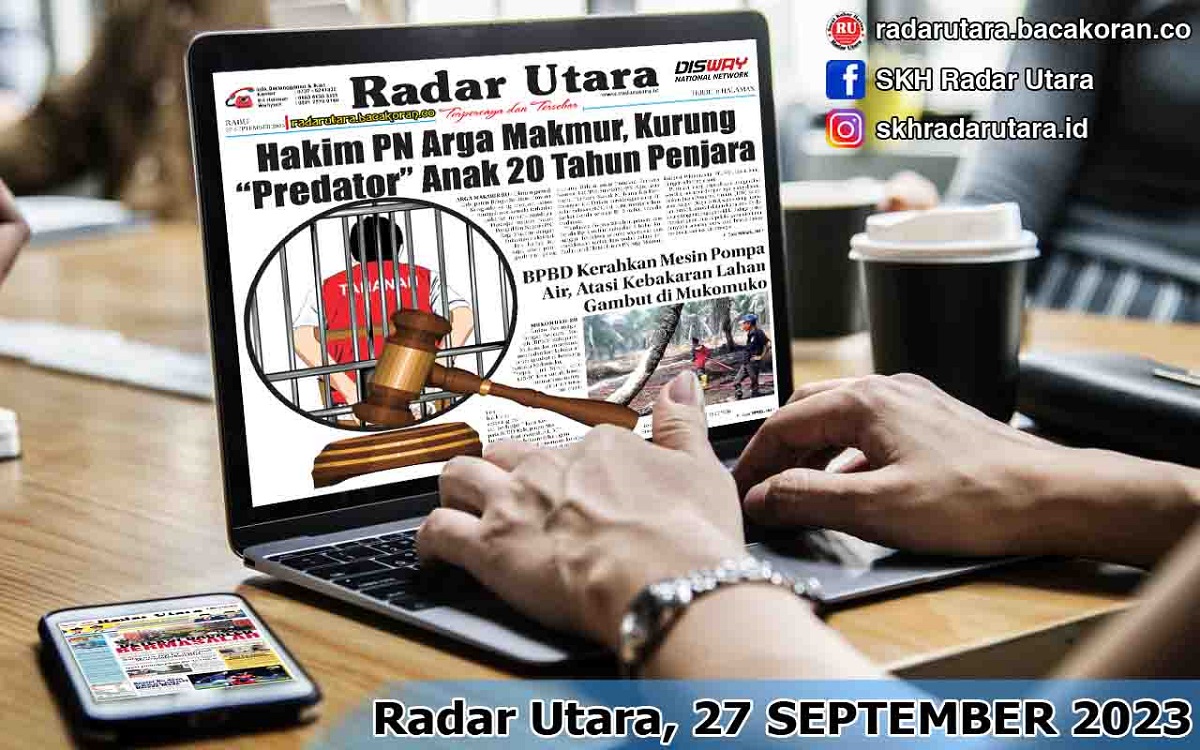 Koran Radar Utara Edisi Rabu 27 September 2023