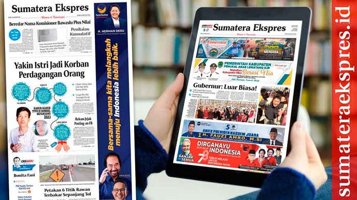 Koran Sumatera Ekspres Edisi, Senin 21 Agustus 2023