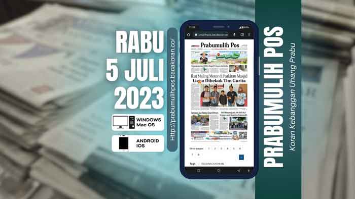 Koran Hybrid Pertama di Indonesia Baca Prabumulih Pos Edisi 05 Juli 2023
