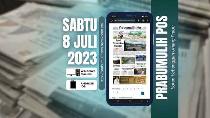 Koran Hybrid Pertama di Indonesia Baca Prabumulih Pos Edisi 08 Juli 2023