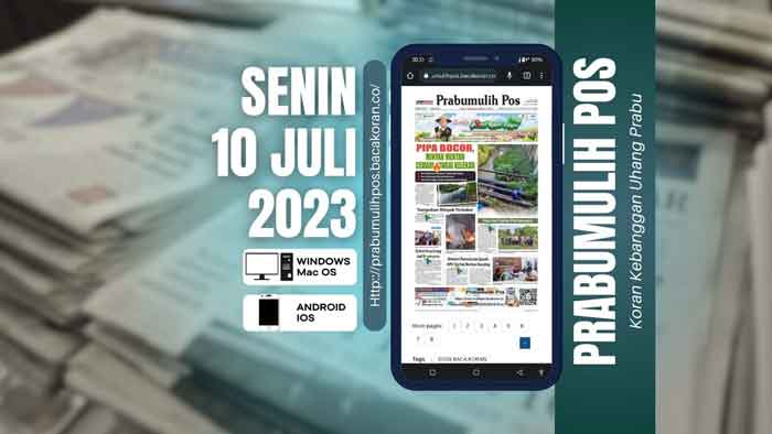 Koran Hybrid Pertama di Indonesia Baca Prabumulih Pos Edisi 10 Juli 2023