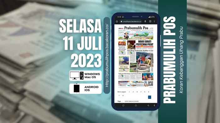 Koran Hybrid Pertama di Indonesia Baca Prabumulih Pos Edisi 11 Juli 2023
