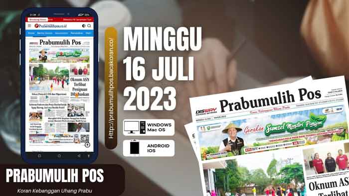 Koran Hybrid Pertama di Indonesia Baca Prabumulih Pos Edisi Minggu 16 Juli 2023