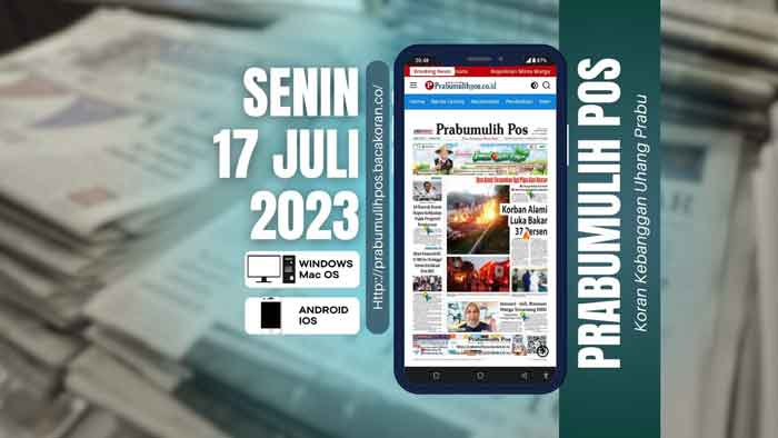 Koran Hybrid Pertama di Indonesia Baca Prabumulih Pos Edisi Senin 17 Juli 2023