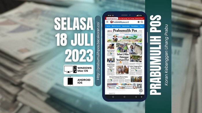 Koran Hybrid Pertama di Indonesia Baca Prabumulih Pos Edisi Selasa 18 Juli 2023