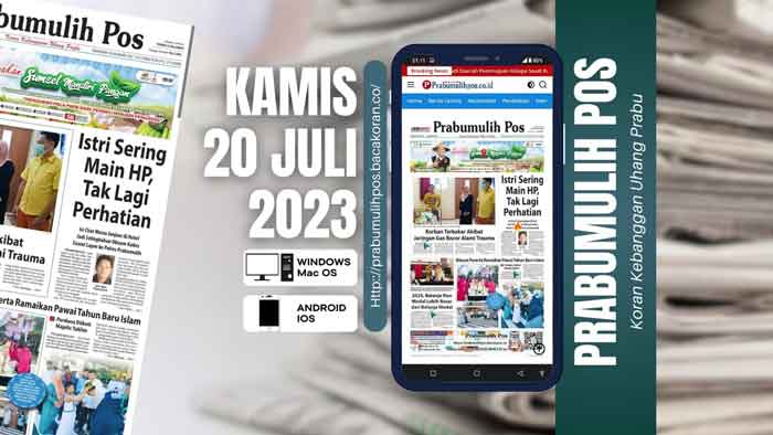 Koran Prabumulih Pos Edisi Kamis 20 Juli 2023