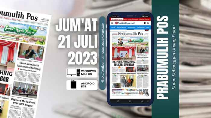 Koran Prabumulih Pos Edisi Jum’at, 21 Juli 2023