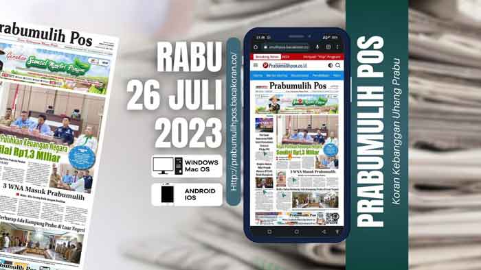 Koran Prabumulih Pos, Edisi Rabu 26 Juli 2023