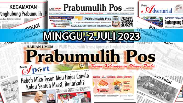 Koran Hybrid Pertama di Indonesia Baca Prabumulih Pos Edisi 02 Juli 2023