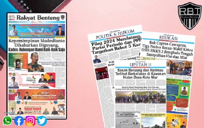 Koran Rakyat Benteng, Edisi Sabtu 30 September 2023