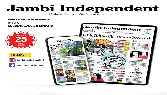 Koran Jambi Independent Edisi Selasa, 25 Juli 2023