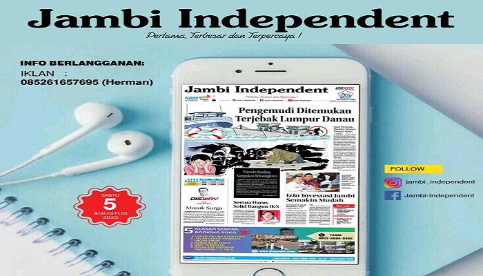 Koran Jambi Independent Edisi, Sabtu 05 Agustus 2023