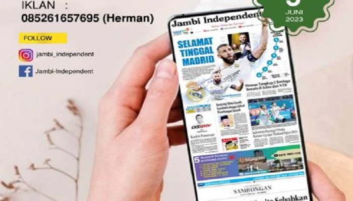 Koran Hybrid Pertama di Indonesia Baca Jambi Independent Edisi 02 Juli 2023