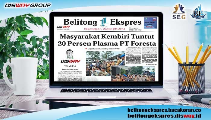 Koran Hybrid Pertama di Indonesia Baca Belitong Ekspres Edisi 11 Juli 2023