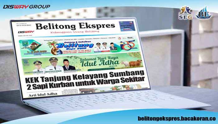 Koran Hybrid Pertama di Indonesia Baca Belitong Ekspres 29 Juni 2023