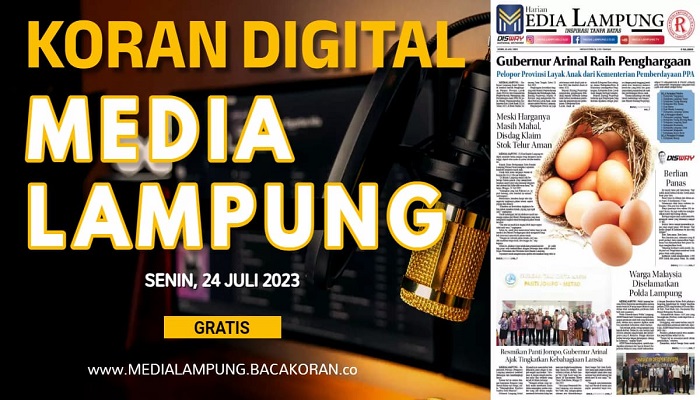Koran Media Lampung Edisi Senin, 24 Juli 2023