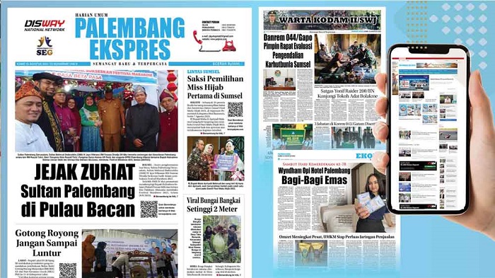 Koran Palembang Ekspres Edisi, Kamis 10  Agustus 2023
