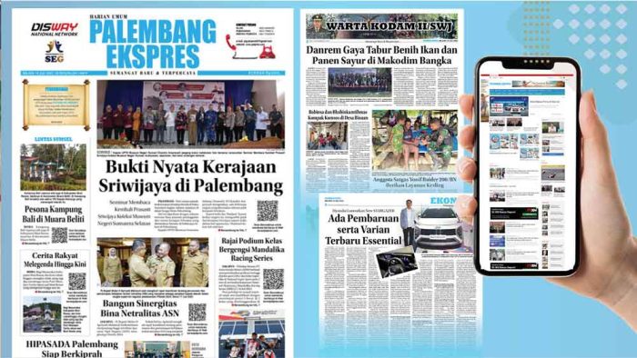 Koran Hybrid Pertama di Indonesia Baca Palembang Ekspres Edisi Selasa 18 Juli 2023