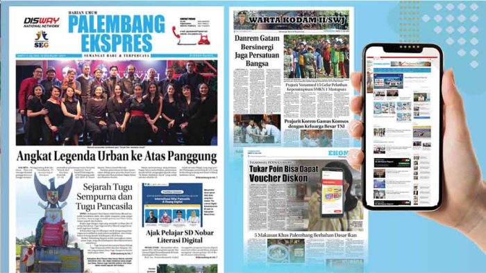 Koran Hybrid Pertama di Indonesia Baca Palembang Ekspres Edisi Sabtu 15 Juli 2023