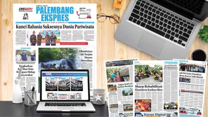 Koran Hybrid Pertama di Indonesia Baca Palembang Ekspres Edisi Ahad 16 Juli 2023
