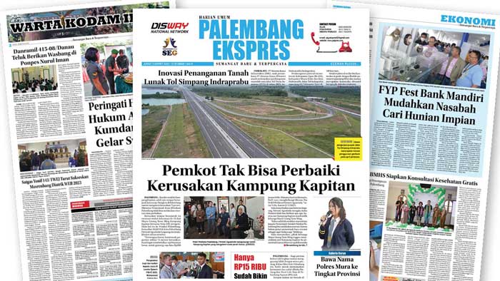 Baca Palembang Ekspres Edisi Jumat, 03 Maret 2023