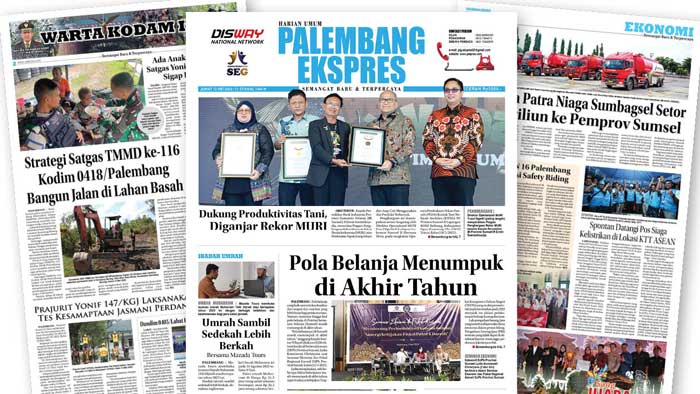 Koran Hybrid Pertama di Indonesia Baca Palembang Ekspres Sabtu Edisi 24 Juni 2023