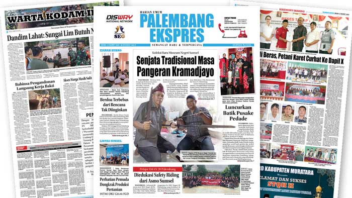 Baca Palembang Ekspres Edisi Senin, 13 Maret 2023