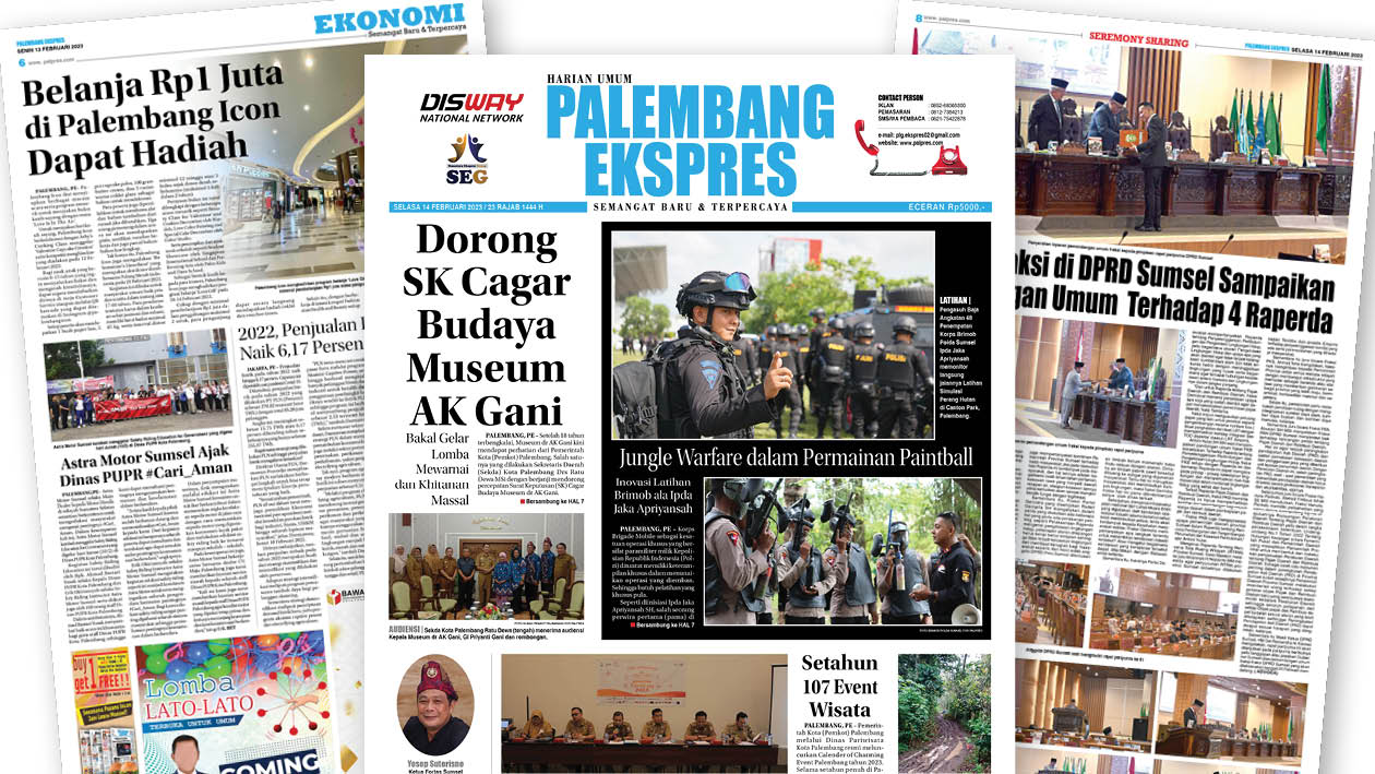 Baca Palembang Ekspres Selasa Edisi, 14 Maret 2023