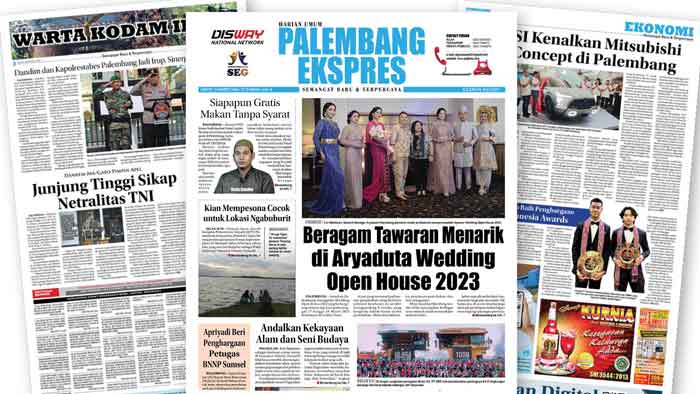 Baca Palembang Ekspres Edisi Sabtu, 18 Maret 2023