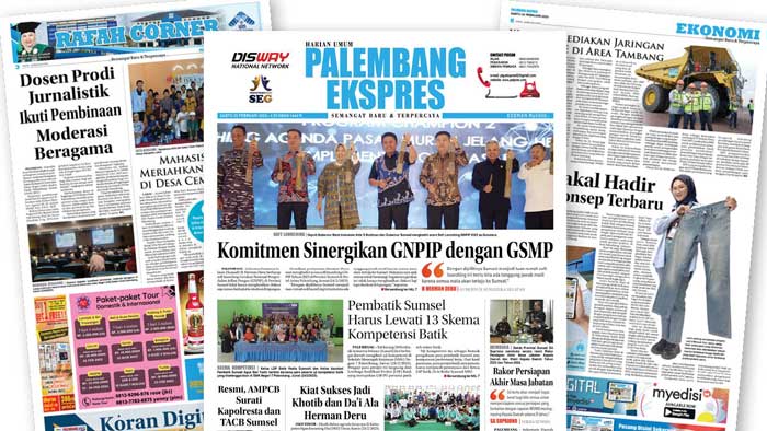 Baca Palembang Ekspres Edisi Sabtu, 25 Februari 2023
