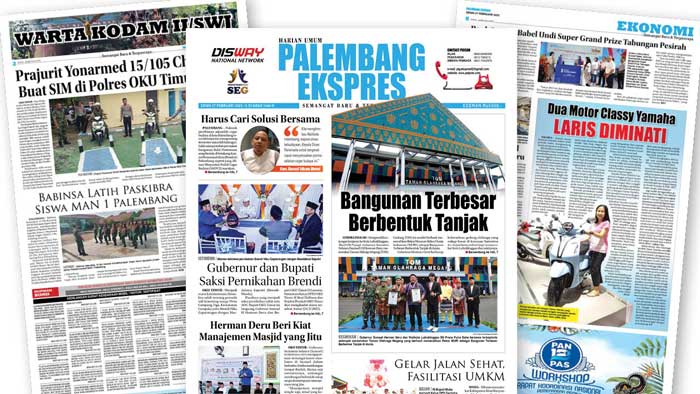 Baca Palembang Ekspres Edisi Senin, 27 Februari 2023