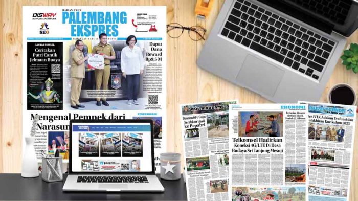 Koran Palembang Ekspres Edisi, Kamis 03 Agustus  2023