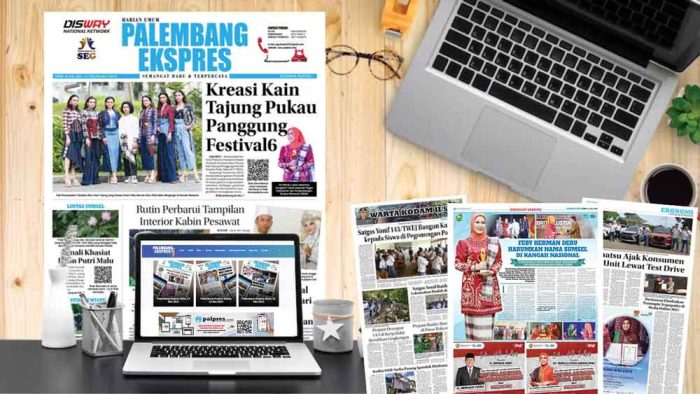 Koran Hybrid Pertama di Indonesia Baca Palembang Ekspres Senin Edisi 10 Juli 2023
