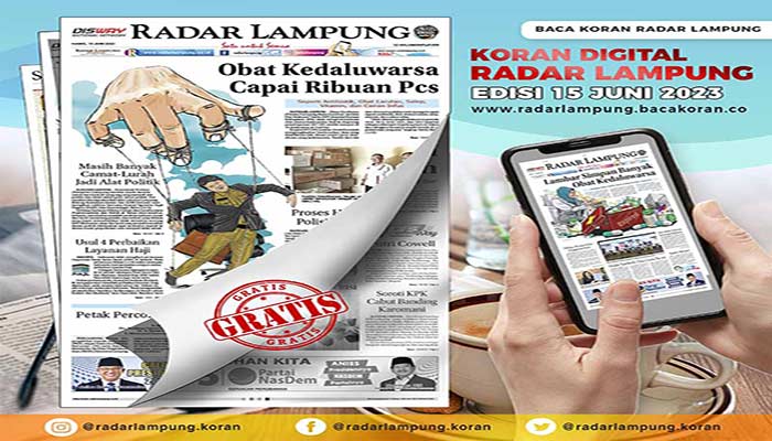 Baca Koran Radar Lampung Edisi 15 Juni 2023