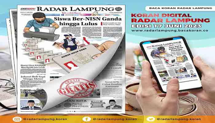 Baca Koran Radar Lampung Edisi 17 Juni 2023