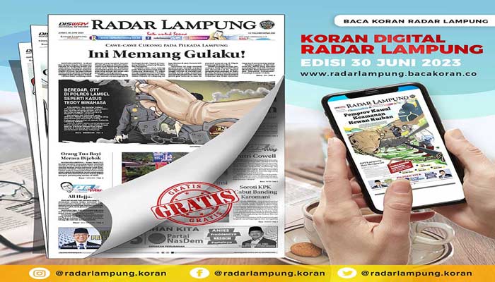 Koran Hybrid Pertama di Indonesia Baca Koran Radar Lampung Edisi 30 Juni 2023