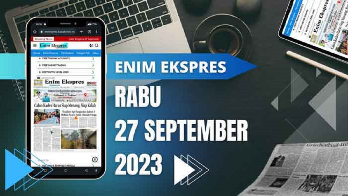 Koran Enim Ekspres Edisi Rabu 27 September 2023