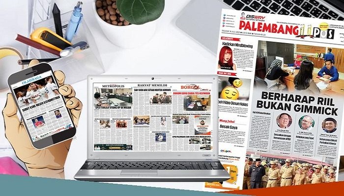 Koran Hybrid Pertama di Indonesia Baca Palembang Pos Edisi Selasa 18 Juli 2023