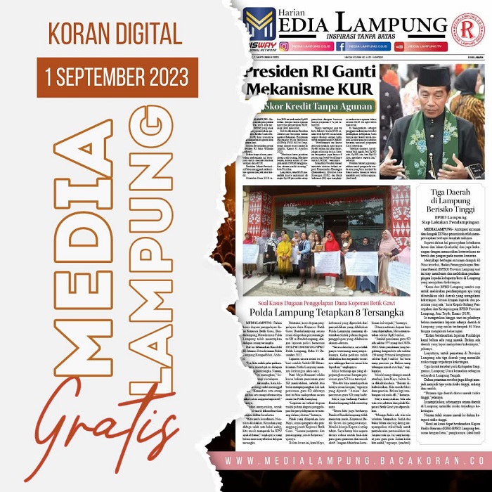 Koran Media Lampung Edisi, Jum’at 01 September 2023