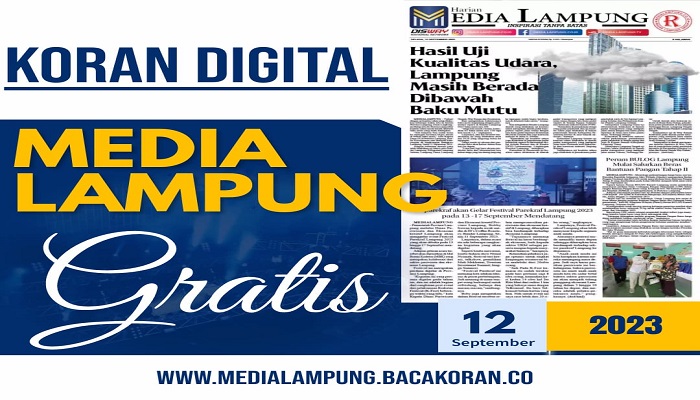 Koran Media Lampung Edisi, Selasa 12 September 2023