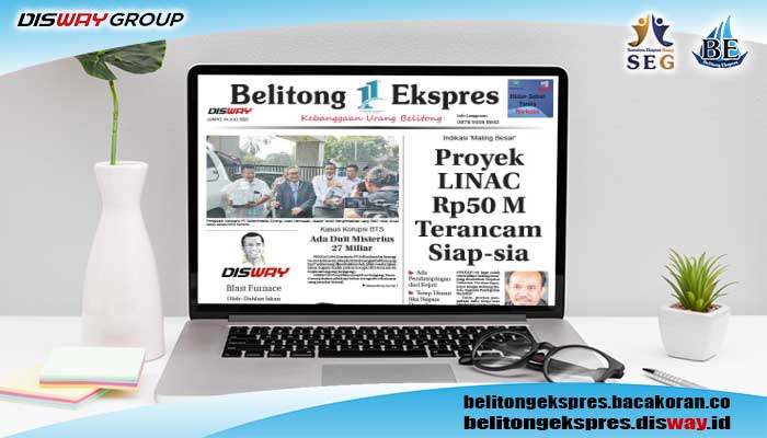 Koran Hybrid Pertama di Indonesia Baca Belitong Ekspres Edisi 14 Juli 2023