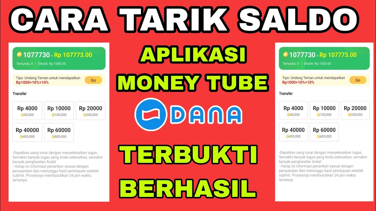 Download Sekarang Cuma Nonton Video di MoneyTube Bisa Dapat Saldo Setengah Juta