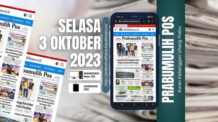 Koran Prabumulih Pos, Edisi Selasa 03 Oktober 2023
