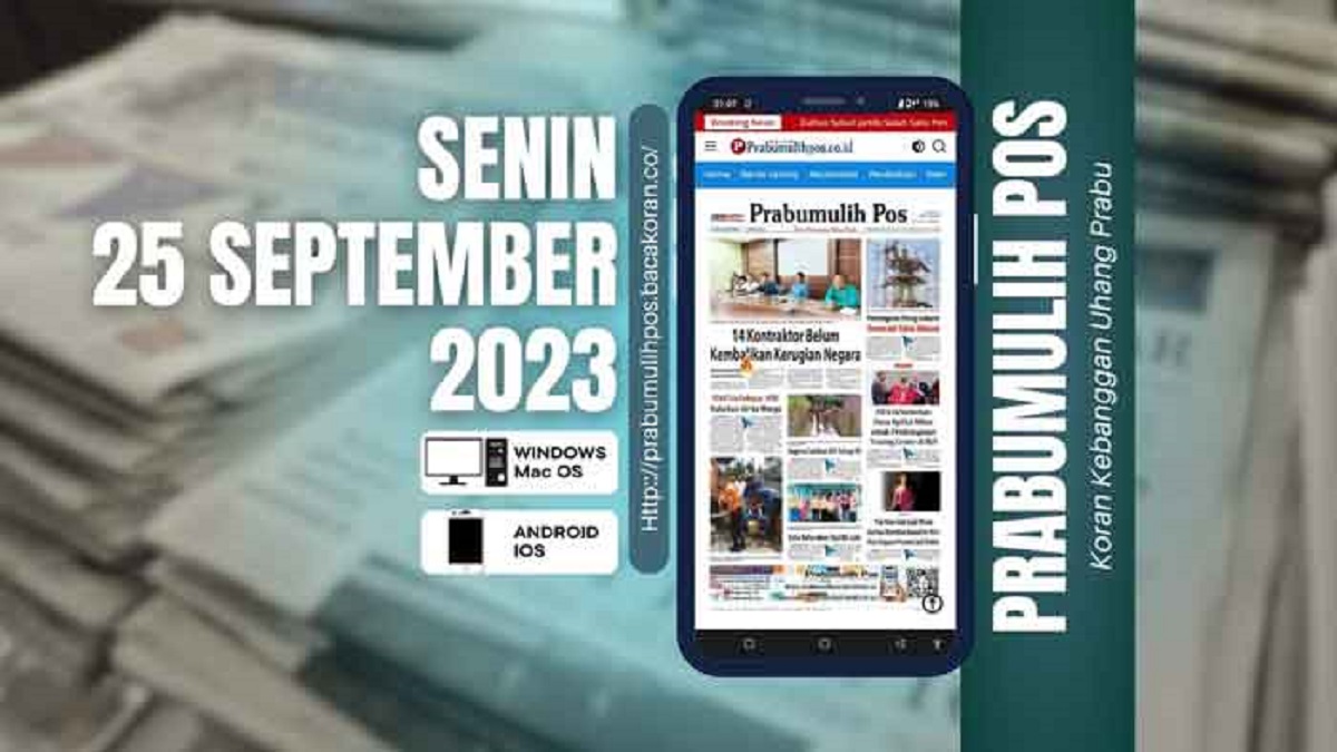 Koran Prabumulih Pos Edisi Senin 25 September 2023