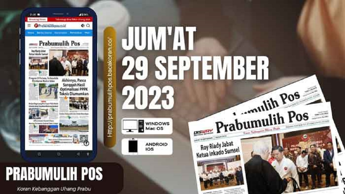Koran Prabumulih Pos Edisi Jum’at 29 September 2023