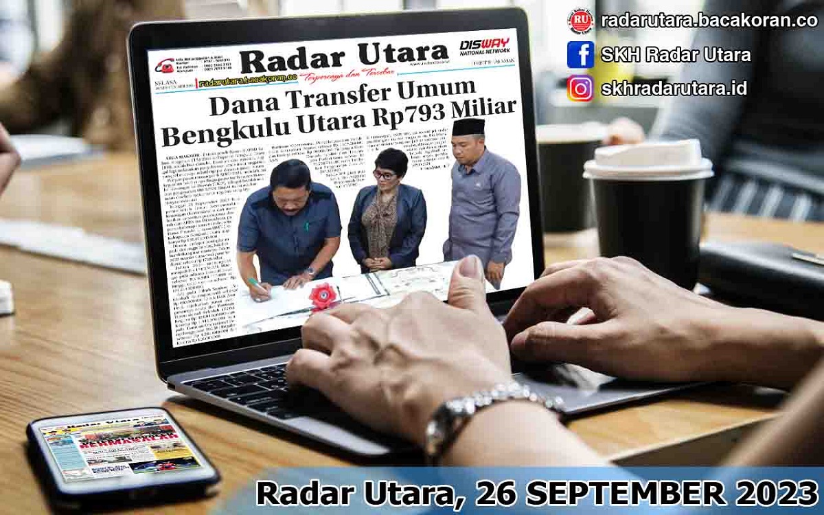 Koran Radar Utara Edisi Selasa 26 September 2023