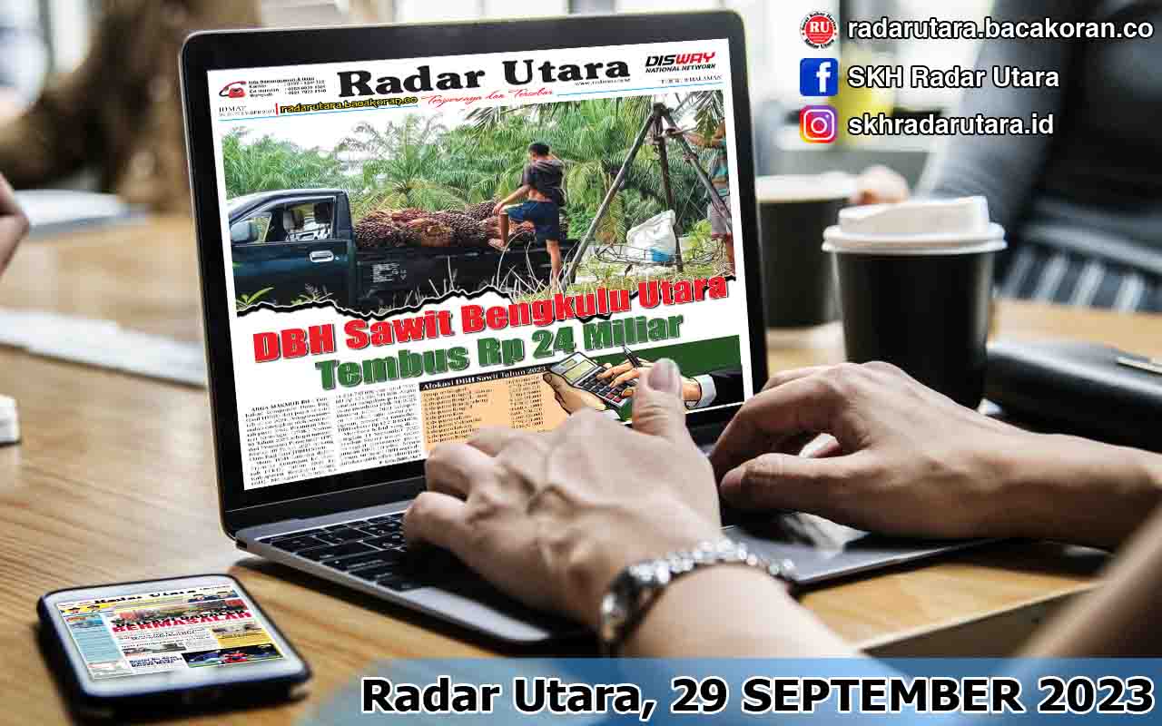 Koran Radar Utara Edisi Jum’at 29 September 2023